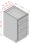 3-Drawer Base