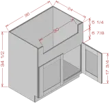 Farm Sink Base