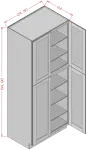 24" Wide Utility Cabinets
