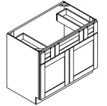 Vanity Combo Base Cabinet - Center Sink