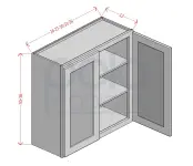 36" High Double Door Wall Cabinets