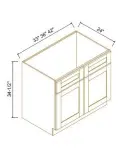Sink Bases-2 Doors 2 False Drawers