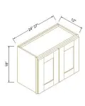 18"H Double Doors Wall Cabinets