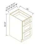 Three Drawer Bases
