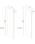 27" D Refrigerator End Panels