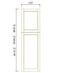 24" W Tall Decorative Panels