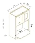 Wall Microwave Open Shelf