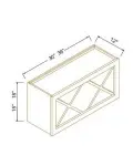 Wall Wine Rack With X Divider Cube Insert