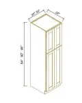24"D Double doors Wall Pantries