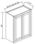 42"H Double Doors Wall Cabinets