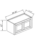 12"H Double Doors Wall Cabinets