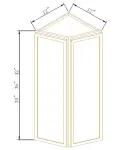 End Angle Wall Cabinets