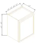 18"H Single Door Wall Cabinets
