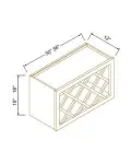 Wall Wine Rack With Lattice Panels
