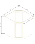 Diagonal Corner Sink Bases