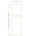 24" W Tall Decorative Panels