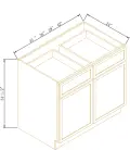 Double Drawers Double Doors Bases