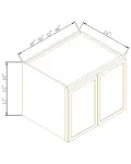 24"D Double Doors Wall Cabinets