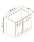 Sink Bases-2 Doors 2 False Drawers