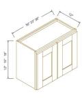 12"H Double Doors Wall Cabinets