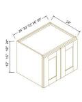 24"D Double Doors Wall Cabinets