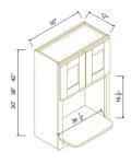Wall Microwave Open Shelf