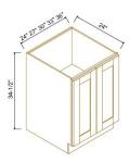 Full Height Door Bases-2Doors