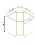 Diagonal Corner Sink Bases