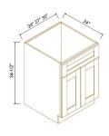 Sink Bases-2 Doors 1 False Drawer
