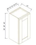 42"H Single Door Wall Cabinets