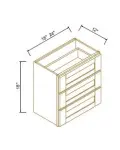 Vanity Wall Drawer Cabinets