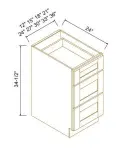Three Drawer Bases