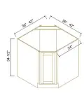 Diagonal Corner Sink Bases