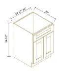 Sink Bases-2 Doors 1 False Drawer