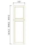 24" W Tall Decorative Panels