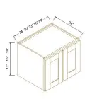 24"D Double Doors Wall Cabinets