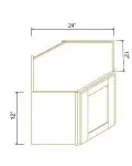 12"H Diagonal Corner Wall Cabinets