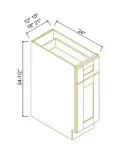 Single Door Single Drawer Bases