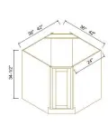 Diagonal Corner Sink Bases