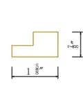 Square Light Rail Molding