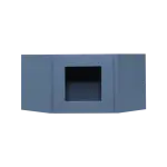 Wall Diagonal Mullion Door Cabinets