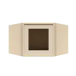 with Clear Coat Wall Diagonal Mullion Door Cabinets