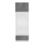 in Gray  Double Oven Cabinets with Small Drawer Face