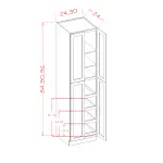 Four Door Utility Rollout Shelf Cabinet Kit