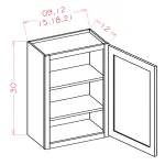30" High Single Door Wall Cabinets