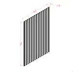 Beadboard Finished Veneer Panel