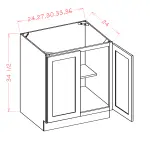 Double Full Height Door Bases