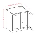 Double Full Height Door Vanity Sink Bases