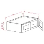 12" High Wall Refrigerator Cabinets