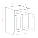 Sink Base with Single False Drawer Front